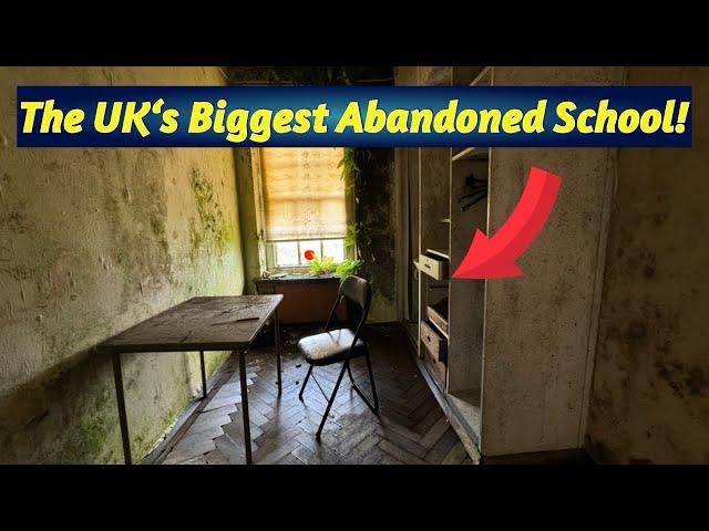 Exploring The UK’s Biggest Abandoned School, So Big We Got Lost Inside!! Why Did They Leave All This