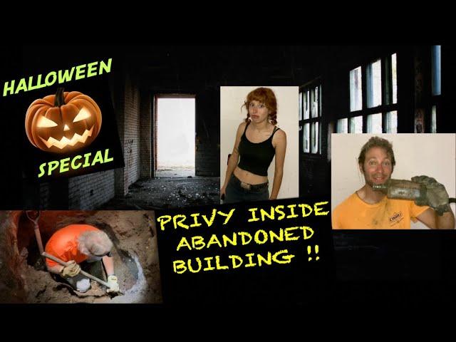 We Dug a GIANT 1870s PRIVY Full of Victorian Bottles & Plates INSIDE A BUILDING. (Halloween Special)