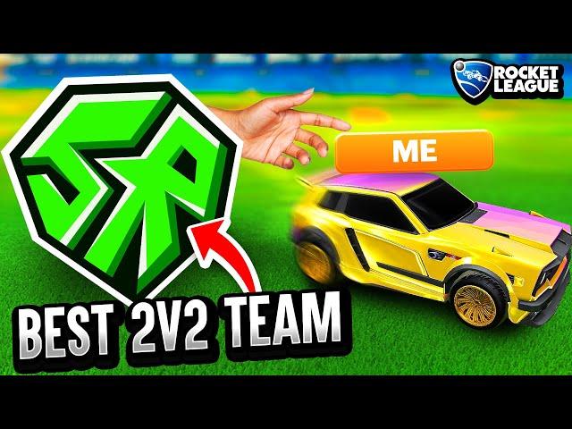 Playing THE BEST 2v2 team in Rocket League! (ft. oKhaliD & TRK) - Road To Rank 1 #4