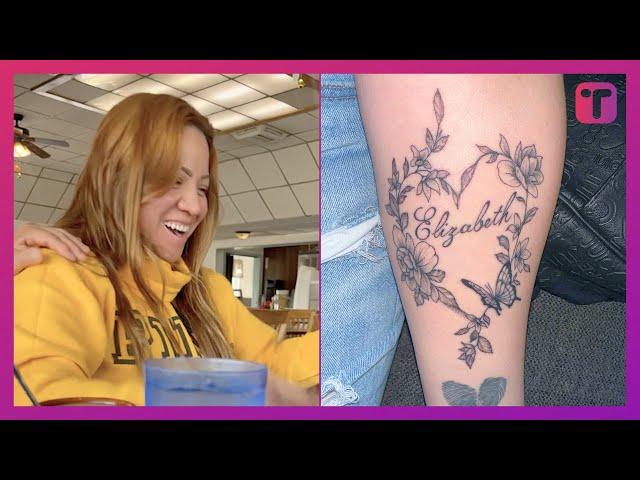 Woman Surprises Mother-In-Law With Tattoo Of Her Name