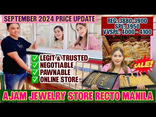 PRICELIST NG GOLD SA C.M RECTO "AJAM JEWELRY STORE" Trendy & Affordable 100% LEGIT *MUST WATCH* 2024