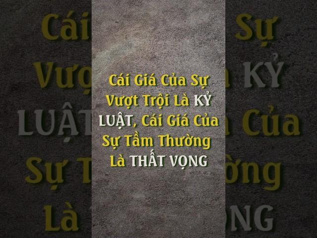 Kỷ Luật Hay Hối Tiếc – Bạn Chọn Điều Nào? #mytranjourney #kyluat #quytacthanhcong