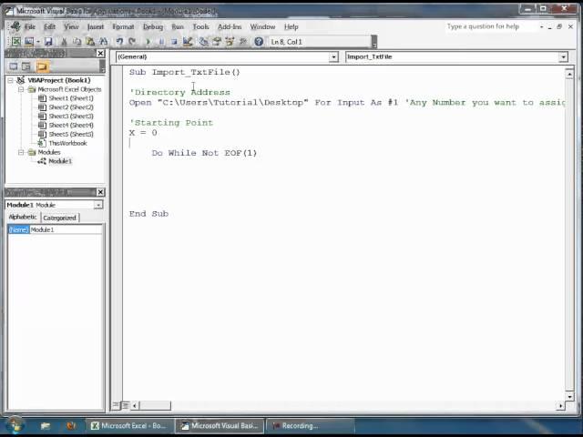 Excel VBA - How to Import Data From a Text File