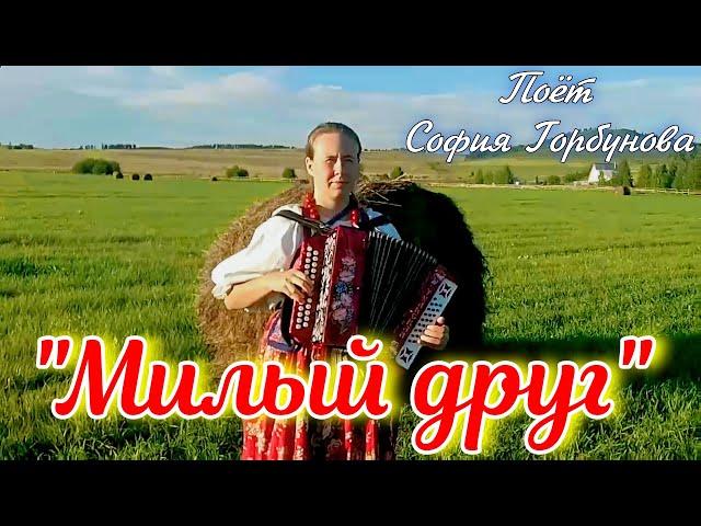 "Dear friend", a love song. Sofia Gorbunova sings. Russian folk song.