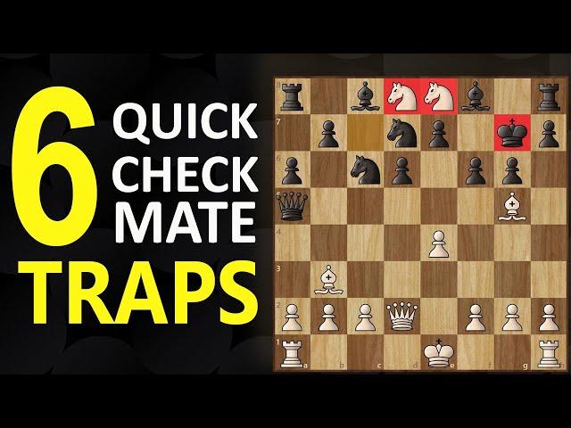 6 Checkmate Traps | Chess Opening Tricks to Win Fast | Short Games, Moves, Tactics & Ideas