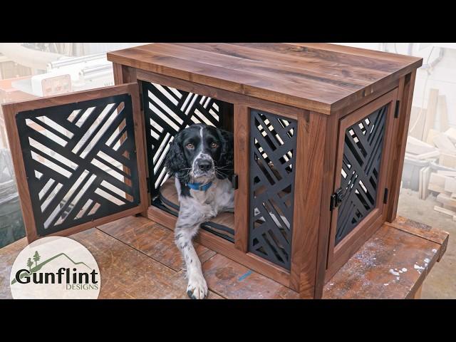 Ultra-Classy Dog Kennel Disguised as a Side Table