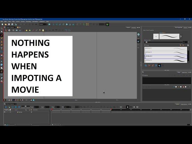 How To Fix Importing a Video Not Working in Toon Boom Harmony