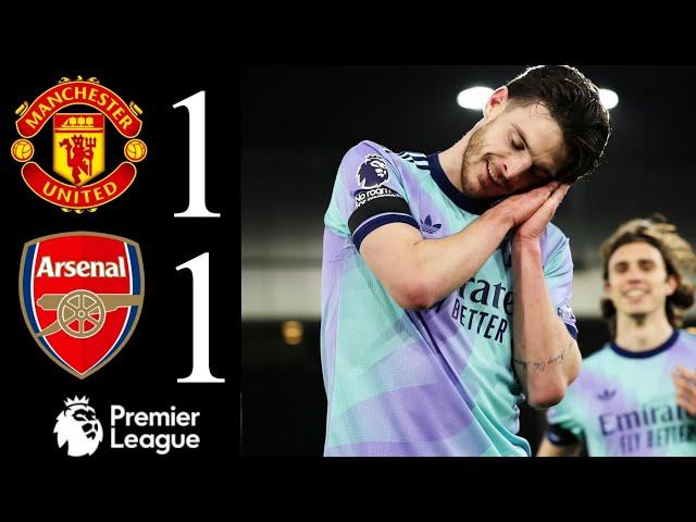 Rice & Fernandes Goal  Manchester United vs Arsenal 1-1 | Premier League Highlights | 2025