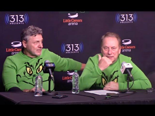 Michigan State coach Tom Izzo and Oakland coach Greg Kampe talk 77-58 win in Detroit