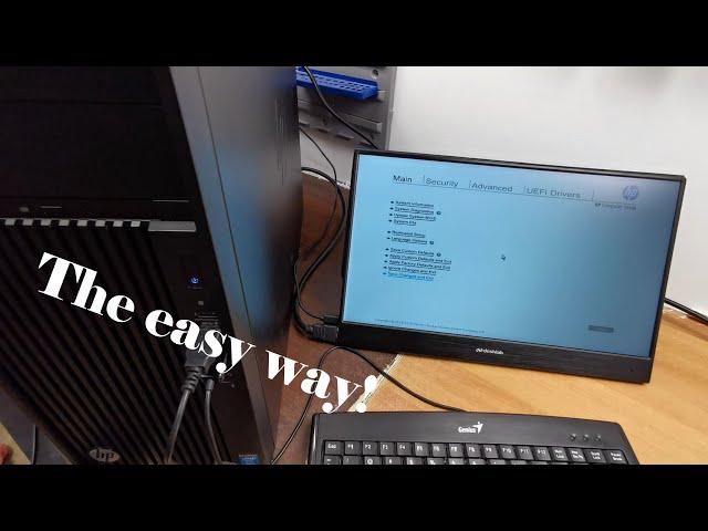 How to enter the BIOS on HP Workstation - The easy way!