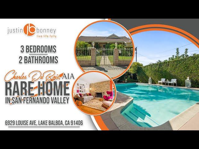 Rare Charles DuBois Pool‍️ Home @ 6929 Louise Avenue In Lake Balboa Los Angeles | Justin Bonney