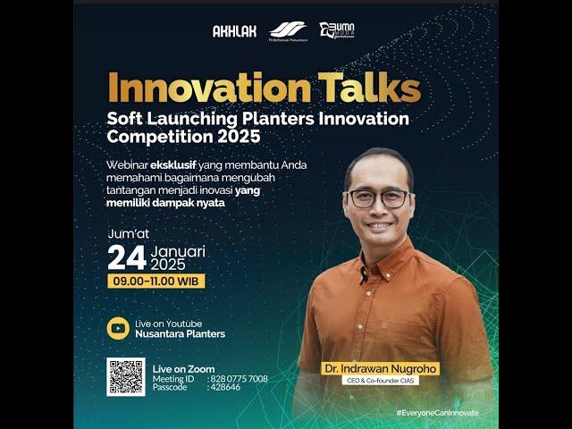 Inspiration Talk  Kick-Off Planters Innovation Competition