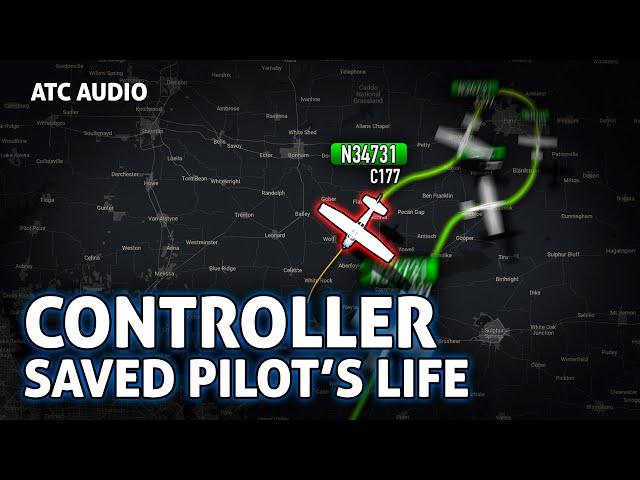 Desperate Pilot Saved by Controller's Quick Thinking on Cell Phone. Real ATC Audio