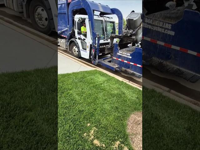 LRS garbage truck on trash #garbagetruck