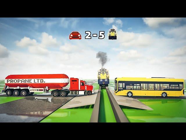 Vehicles vs Train (Which vehicle can stop the train?) | Teardown