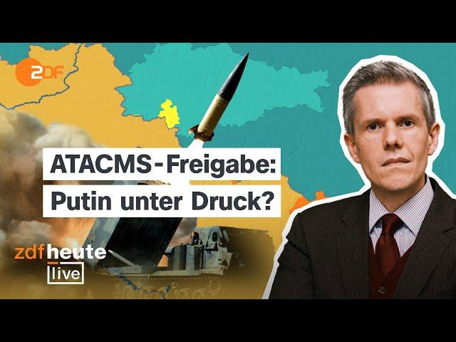 Eskalation im Ukraine-Krieg? Was die Raketenfreigabe auf russisches Gebiet bedeutet | ZDFheute live