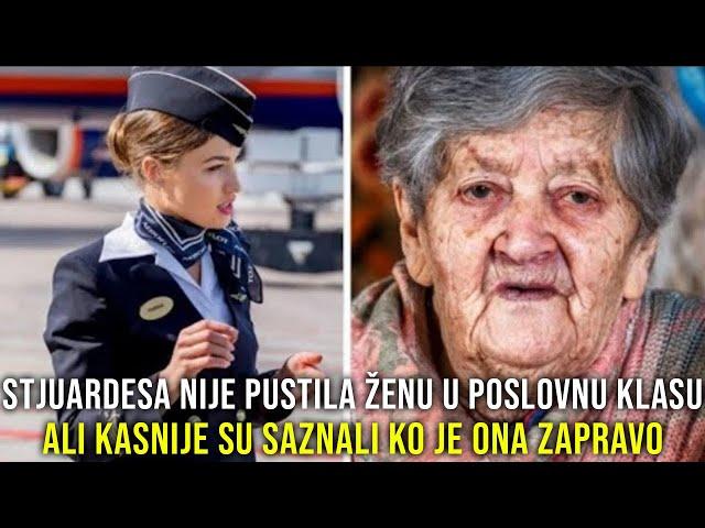 STJUARDESA NIJE PUSTILA 87 GODIŠNJU ŽENU U POSLOVNU KLASU, ALI KASNIJE SU SAZNALI KO JE ONA ZAPRAVO