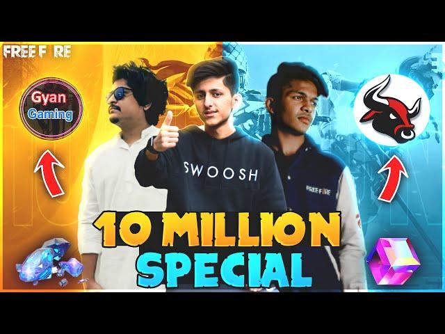 As Gaming x Lokesh Gamer x Gyan gaming Biggest Collab 10 Million Special Live Stream - Free Fire