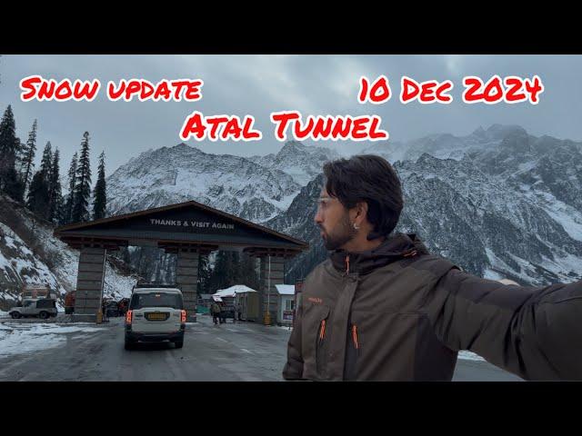 Manali update // atal tunnel Solang valley // snow update // 10 Dec 2024 // taxi service in manali