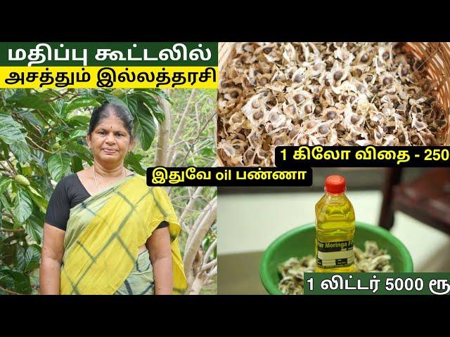 முருங்கை எண்ணெய் - மதிப்பு கூட்டலில் அசத்தும் இல்லத்தரசி !