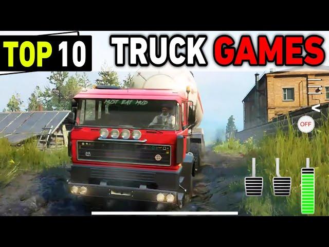 TOP 10 LATEST TRUCK SIMULATOR GAMES FOR ANDROID/iOS 