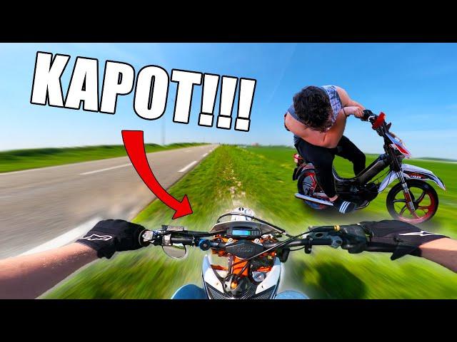 MY KTM SUPERMOTO BLEW UP!! TOMOS EXC 50 ENGINEER | KTM EXC 125