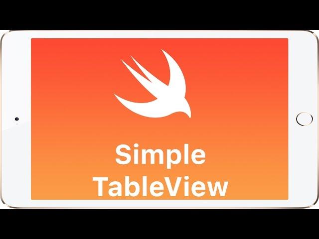 Swift - Simple TableView Tutorial