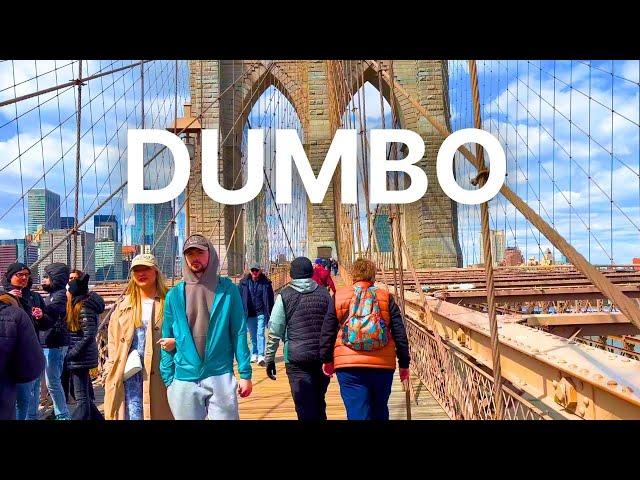 4K |  Walking The BROOKLYN BRIDGE from Dumbo Brooklyn | Full Tour (Narrated) USA