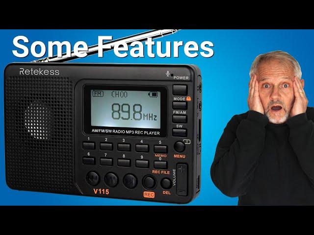 Features and How to Use the Retekess V115 Digital Radio AM FM