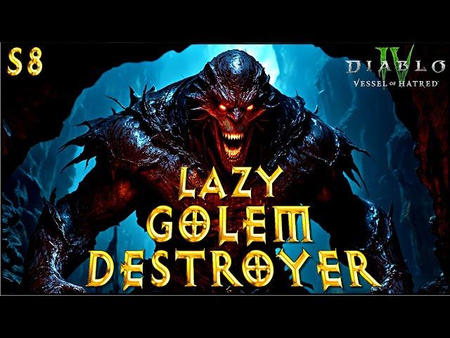 S8 Lazy GOLEM DESTROYER Summoner Necromancer Build Diablo 4 VoH