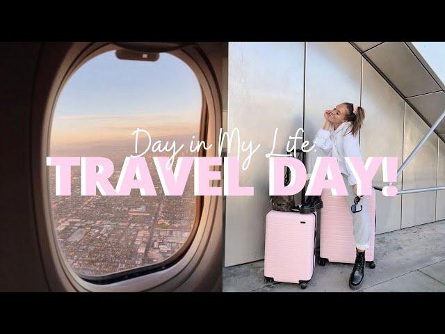 TRAVEL DAY VLOG: Airport Essentials, What's In My Bag, Airplane Snacks, Netflix Downloads and more!