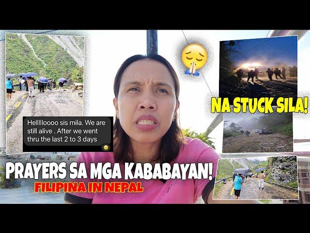 NAG ALALA AKO SA ATING MGA KABABAYAN NA STRANDED SA GITNA NG BYAHE NILA SA BUNDOK DAHIL SA LANDSLIDE