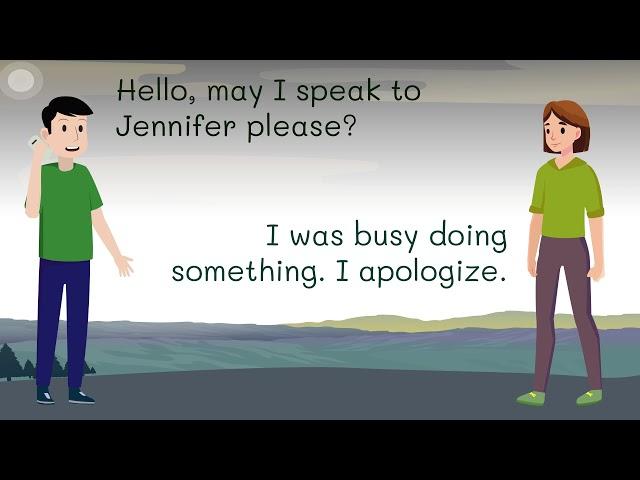 Phone conversations - English speaking skills practice