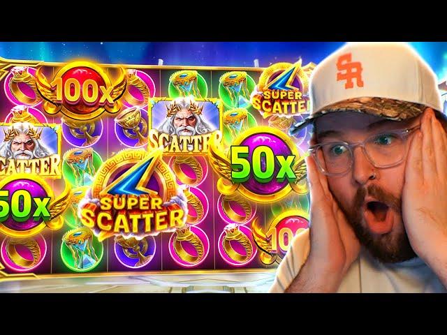 My BIGGEST Win EVER on Gates of Olympus SUPER SCATTER...