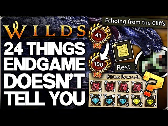 Monster Hunter Wilds - Ultimate Endgame Guide - 24 IMPORTANT Tips & Unlocks - BEST Deco/Weapon Fast!