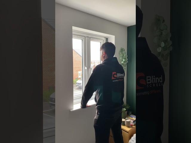 Installation of a blind screen™️ blind #blindscreen #installation #blinds #shortsfeed