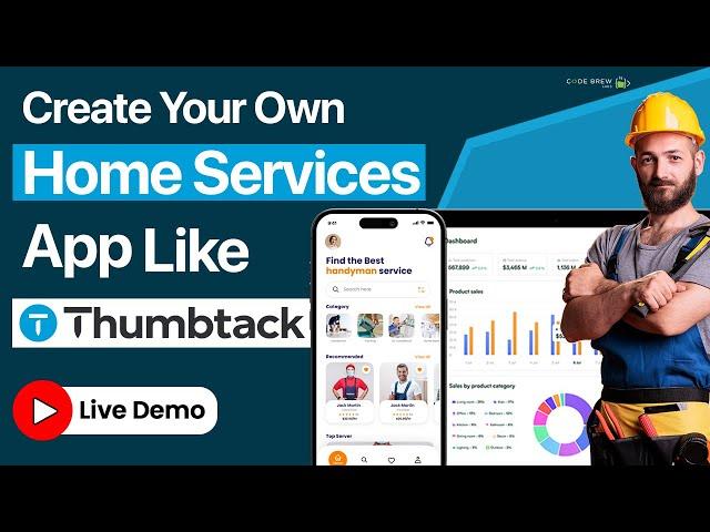 Create Your Own Home Service App Like Thumbtack | Thumbtack Clone App | Live Demo