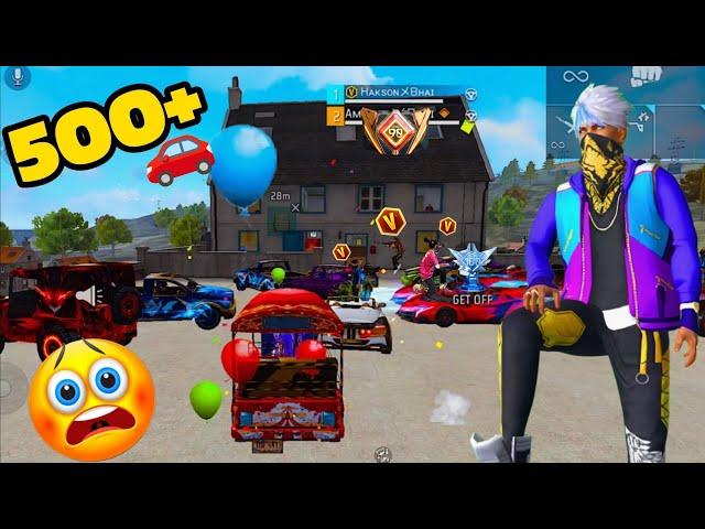 200+ Ff Cars In One Match Only Map Cars  Impossible Challenge  - Garena Free Fire