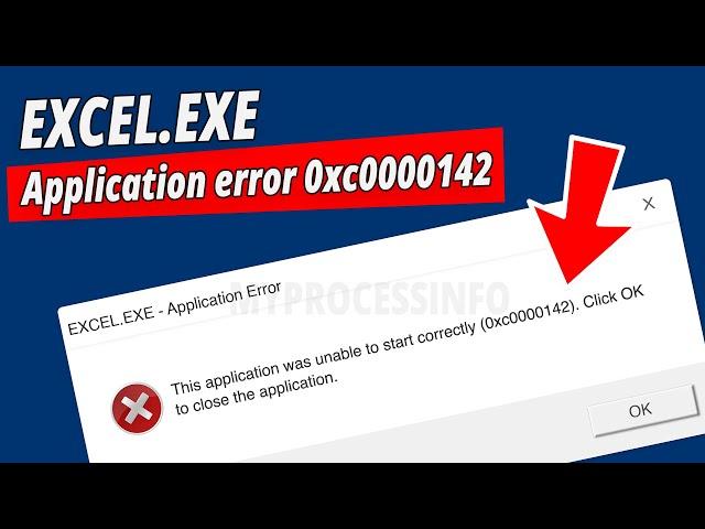 [SOLVED] Excel.exe Application Error 0xc0000142 - MyProcessInfo