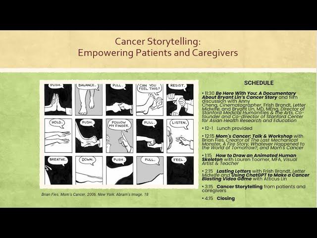 Cancer Storytelling: Empowering Patients and Caregivers, with Brian Fies. Stanford Medicine