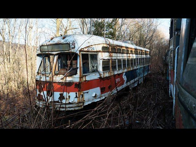 Exploring an Abandoned Streetcar Graveyard