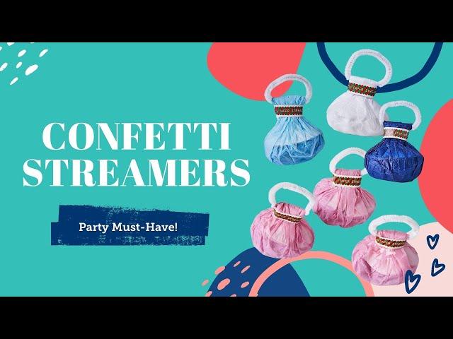 How to Use Hand Thrown Paper Confetti Streamers | BalsaCircle.com