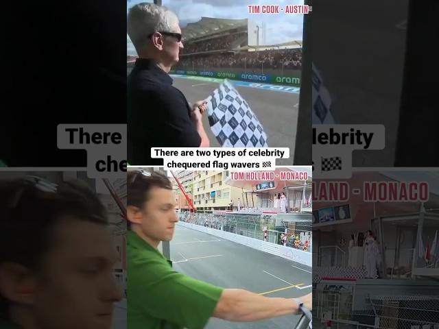 Chequered Flag Tim Cook Vs Tom Holland #monacogp #f1
