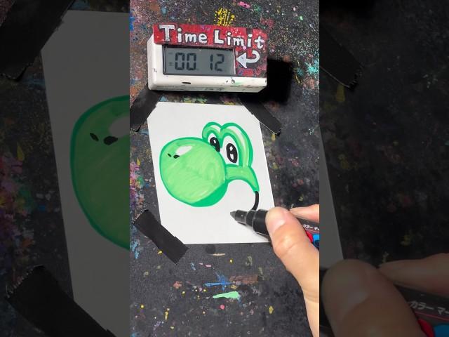 【ASMR】Drawing YOSHI in 40 Sec