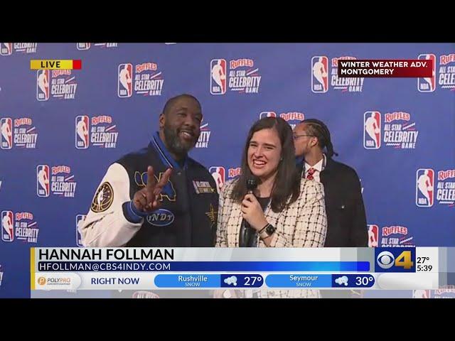 Adam Blackstone talks to CBS4 Indy before the NBA Celebrity Game