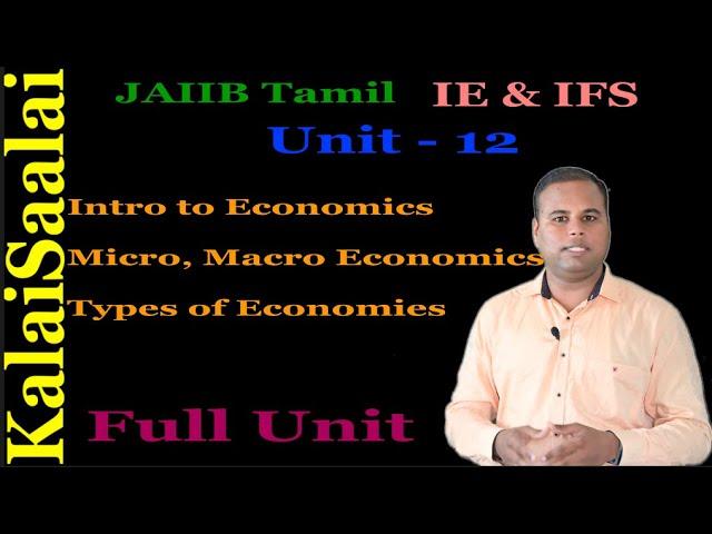 Introduction to Economics| Micro and Macro Economics| Types of Economies|IE & IFS| Module B| Unit 12