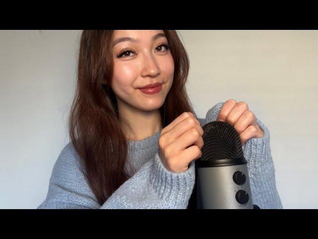 ASMR Gentle Mic Blowing & Scratching ️