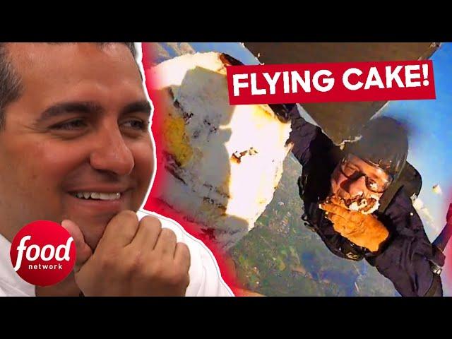 Buddy Creates A Cake To Eat While Skydiving At 120 MPH! | Cake Boss