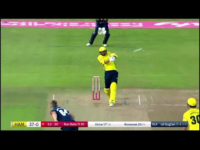 Vince & Rossouw's T20 Boundary Blitz v Glamorgan in 2018