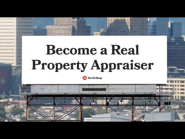 Earn Your Real Estate Appraiser License | The CE Shop